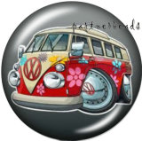 20MM  Car sign   Print   glass  snaps buttons