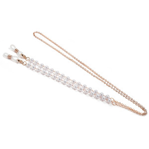Pearl glasses chain mask lanyard thick gold plating glaze glasses rope lanyard