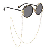 Pearl glasses chain mask lanyard thick gold plating glaze glasses rope lanyard