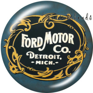 20MM  Car sign   Print   glass  snaps buttons