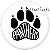 20MM   dog Pattern  Panthers   Print   glass  snaps buttons