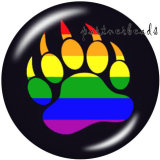 20MM   dog Pattern  Panthers   Print   glass  snaps buttons