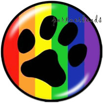 20MM   dog Pattern  Panthers   Print   glass  snaps buttons