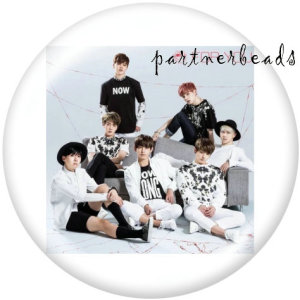 20MM  Famous music  Print   glass  snaps buttons