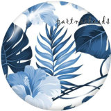 20MM   Pattern  Flower   Print   glass  snaps buttons