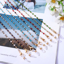 70CM Mask hanging chainGlasses hanging chainCrystal glasses chainMask chainCrystal chainGlasses lanyardMask rope