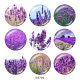 20MM   Flower   Print   glass  snaps buttons
