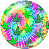 20MM  Pattern  color  Print   glass  snaps buttons