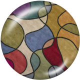 20MM  Pattern   Print   glass  snaps buttons