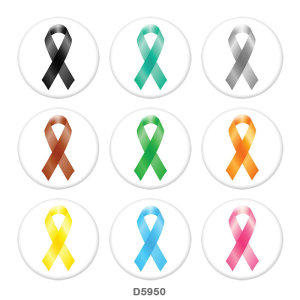 20MM   Ribbon   Print   glass  snaps buttons