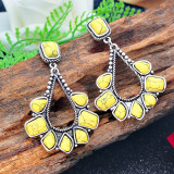 Vintage natural stone earrings