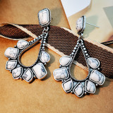 Vintage natural stone earrings