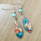 Vintage natural stone earrings
