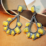 Vintage natural stone earrings