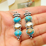 Vintage natural stone earrings