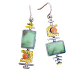Vintage natural stone earrings
