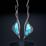 Vintage natural stone earrings