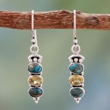 Vintage natural stone earrings