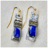 Vintage natural stone earrings