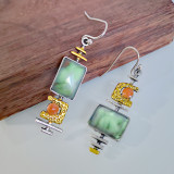 Vintage natural stone earrings