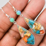 Vintage natural stone earrings