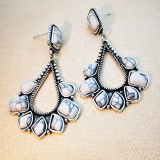 Vintage natural stone earrings
