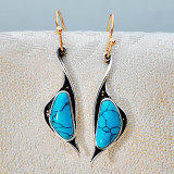 Vintage natural stone earrings