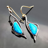 Vintage natural stone earrings