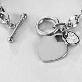 Love Stainless Steel Bracelet Rose Gold Plated Diamond Hand Jewelry OT Clasp Titanium Steel Women's Bracelet
