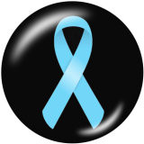 20MM   Ribbon  Print   glass  snaps buttons
