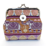 Snaps coin purse Storage bag fit 18mm snap button jewelry