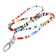 80CM Imitation Crystal Colorful Bead Elastic Hook Necklace