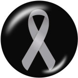 20MM   Ribbon  Print   glass  snaps buttons