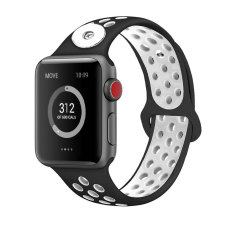 42/44MM Applicable to Apple iwatch apple watch6 generation two-color breathable sports silicone strap iwatch6 fit 18mm chunks