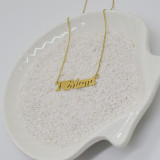 Mama Mother Necklace English Word Mother's Day Stainless Steel Necklace 40CM