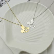 Mickey Necklace Mickey Mouse Stainless Steel Clavicle Chain 45CM