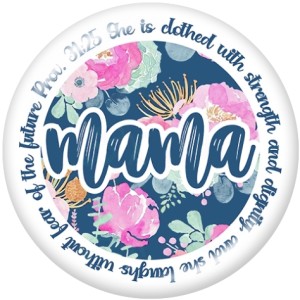20MM   MOM  GIGI MAMA NANA     glass  snaps buttons