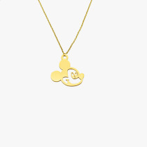 Mickey Necklace Mickey Mouse Stainless Steel Clavicle Chain 45CM