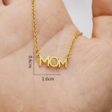 Mama Mother Necklace English Word Mother's Day Stainless Steel Necklace 40CM