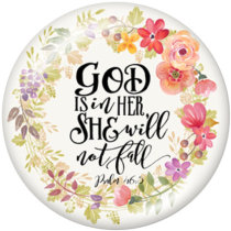 20MM   Flower  words   Print   glass  snaps buttons