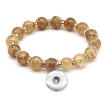 1 buttons With  snap crystal Elasticity  bracelet fit18&20MM  snaps jewelry