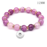 1 buttons With  snap crystal Elasticity  bracelet fit12MM  snaps jewelry