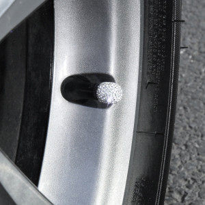 4pcs/lot Diamond valve cap, creative modified car tire cap, diamond valve core cap