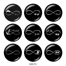 20MM   Butterfly  Ship's   anchor   Print   glass  snaps buttons