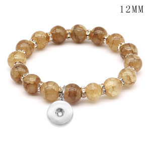 1 buttons With  snap crystal Elasticity  bracelet fit12MM  snaps jewelry