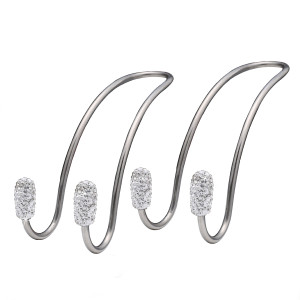 2pcs/lot Hook diamond-studded stainless steel car backrest hook  Mobile phone holder
