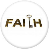 20MM   Cross  MOM  Print   glass  snaps buttons