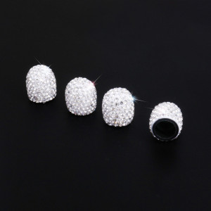 4pcs/lot Diamond valve cap, creative modified car tire cap, diamond valve core cap