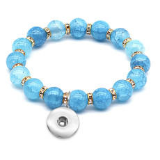 1 buttons With  snap crystal Elasticity  bracelet fit18&20MM  snaps jewelry