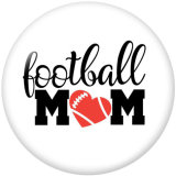20MM   Cross  MOM  Print   glass  snaps buttons